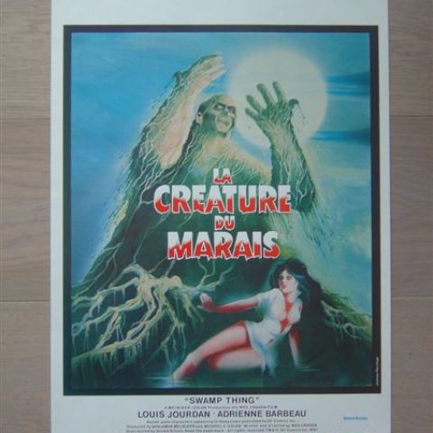 'La creature du marais' (Swamp Thing) (director Wes Craven) Belgian affichette
